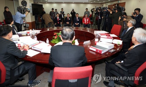 자유한국당, 지방선거 광역단체장 공천신청자 면접
