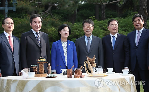 한자리에 모인 당정청