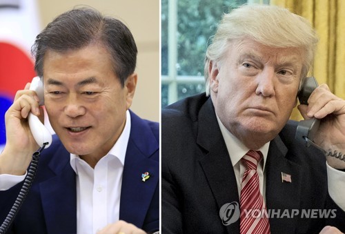 한·미 정상, 북미 정상회담 앞두고 통화