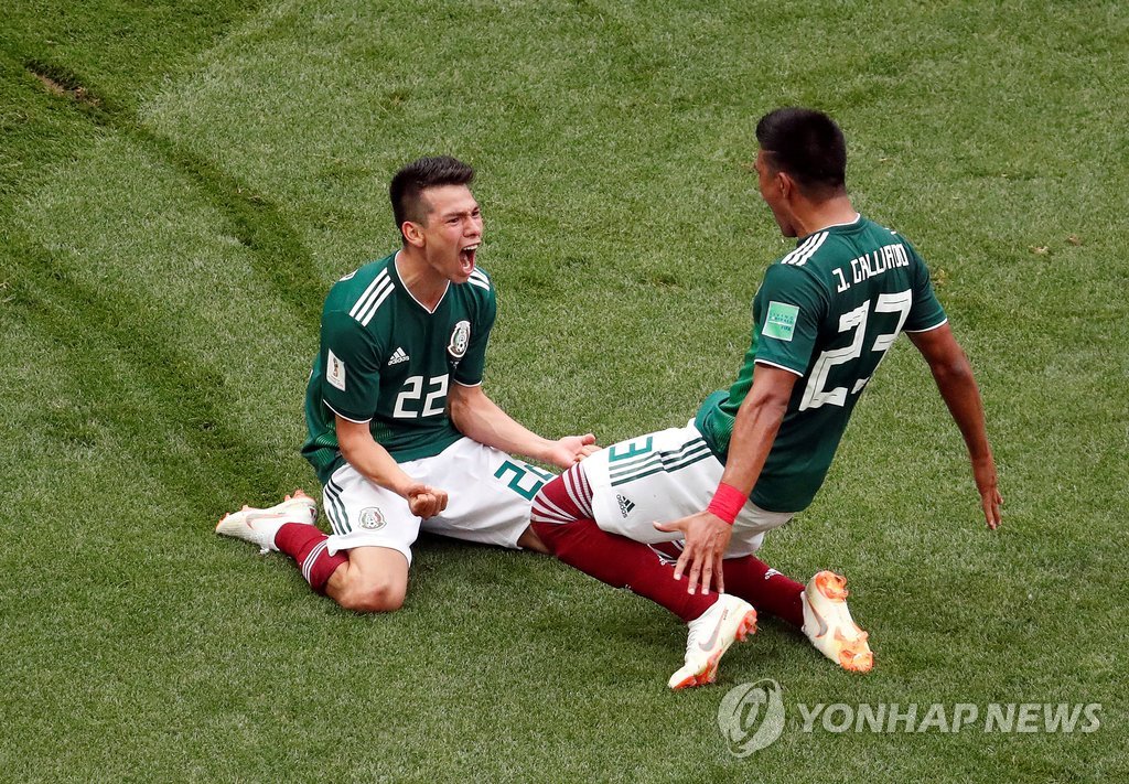 '아스텍 군단' 멕시코, 독일 1-0 제압