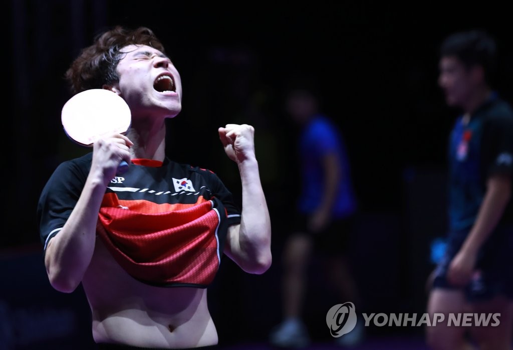 장우진, 3관왕의 포효
