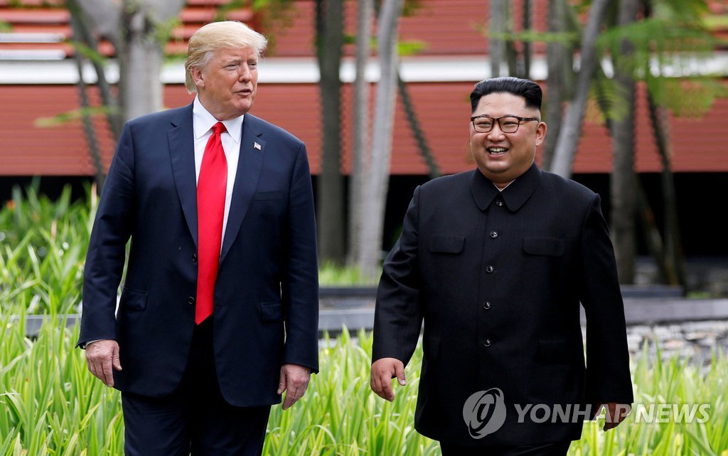 도널드 트럼프 미국 대통령과 김정은 북한 국무위원장 [로이터=연합뉴스]