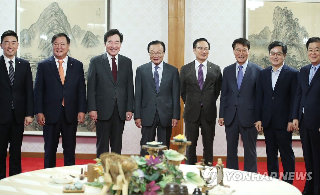 총리 공관에서 열린 고위 당정협의회