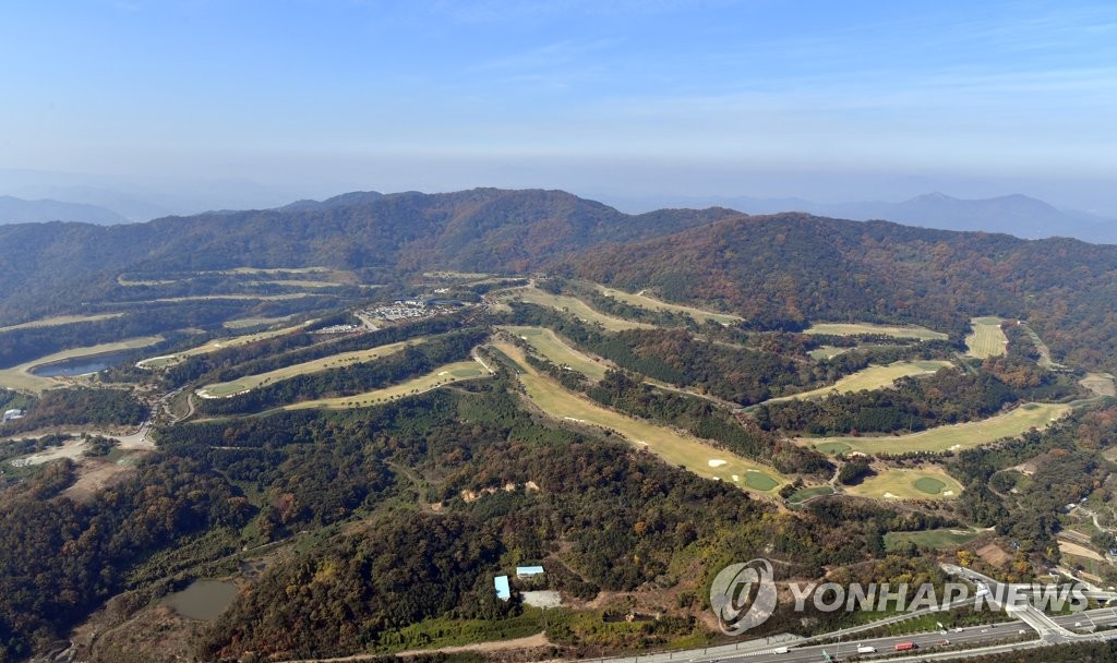 광주 어등산 관광단지 조성사업 항공 사진