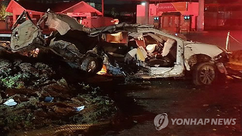 홍성 렌터카 음주운전 사고 현장