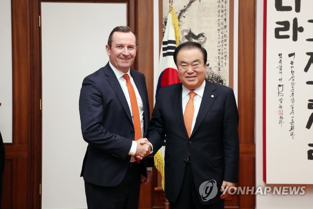 National Assembly speaker meets Western Australian leader National Assembly speaker meets Western Australian leader