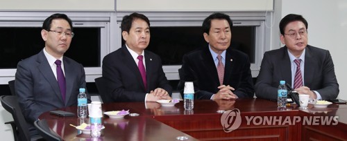 주호영·심재철·안상수·정우택 의원(왼쪽부터)