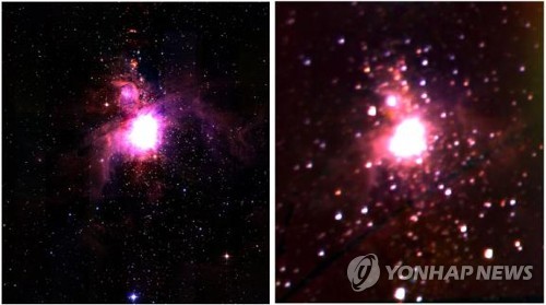 천문연 개발 우주망원경이 찍은 오리온성운
