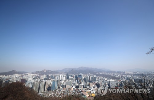 꽃샘추위...하늘은 파랑