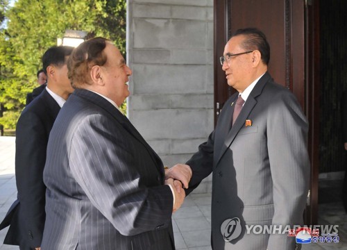 리수용 부위원장, 이탈리아국제그룹 이사장 면담