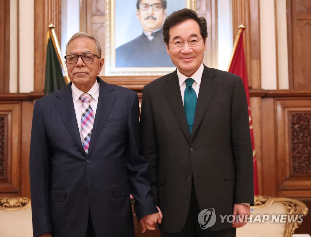 방글라데시 대통령 예방한 이낙연 총리