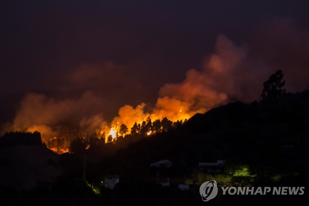 스페인령 그란카나리아섬에서 발생한 대규모 산불