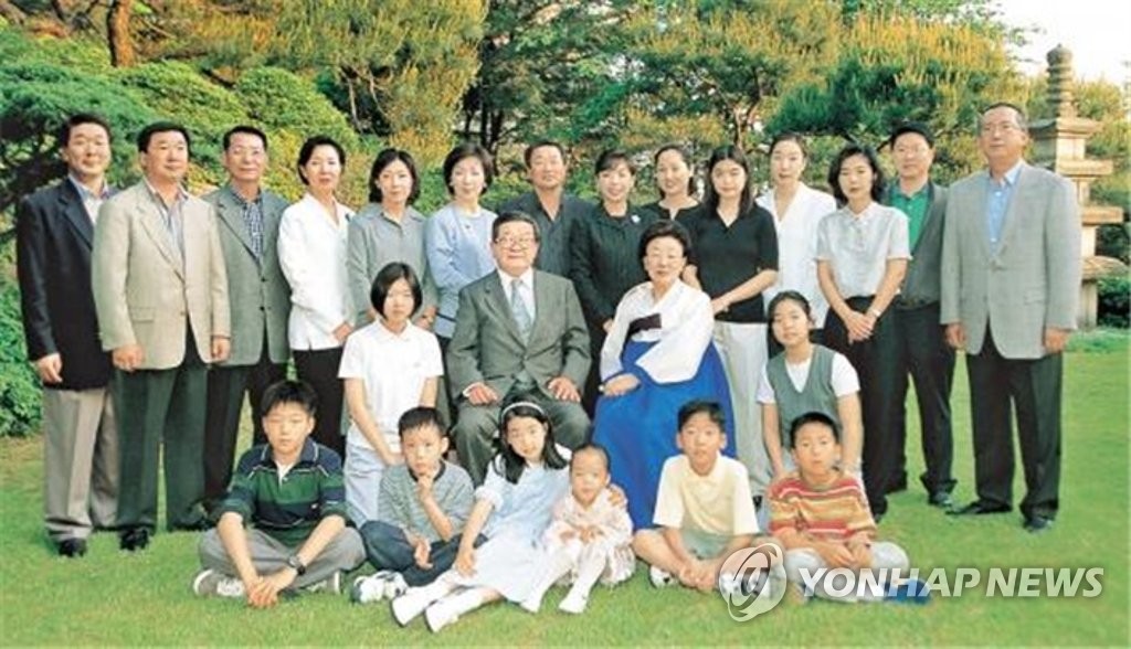 구자경 명예회장 75세 생일 가족사진