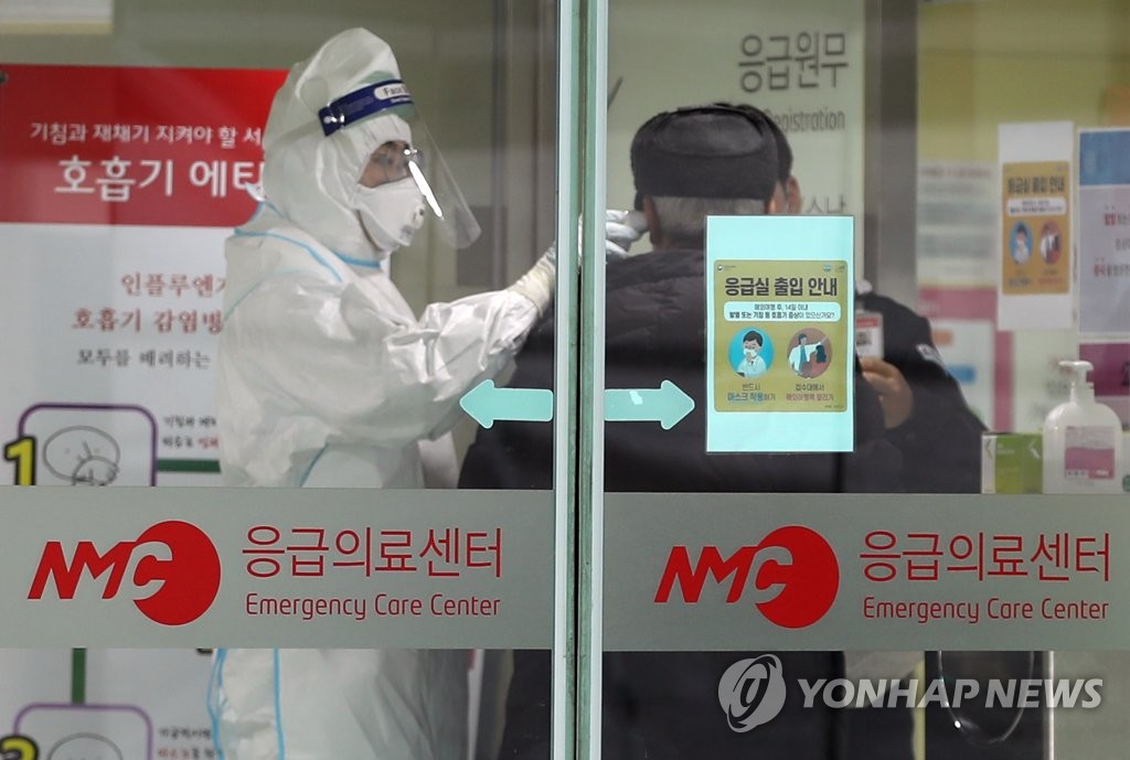 Checking body temperature Checking body temperature