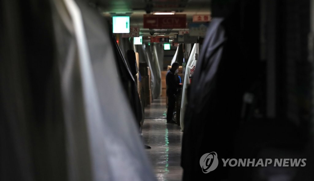 한적한 동대문 평화시장