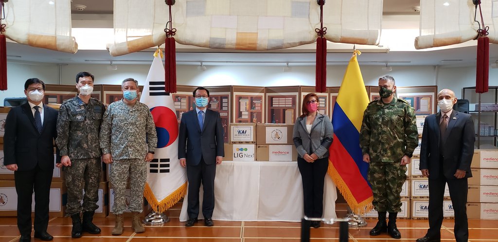 Mascarillas para los veteranos colombianos de la Guerra de Corea Mascarillas para los veteranos colombianos de la Guerra de Corea