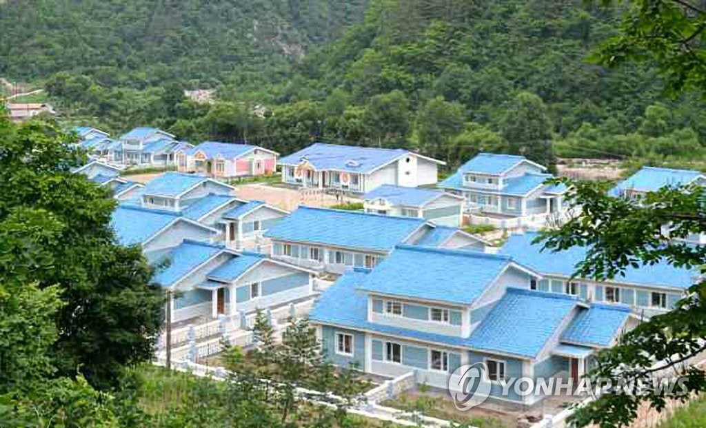 북한 어랑천 ４호 발전소 완공 모습