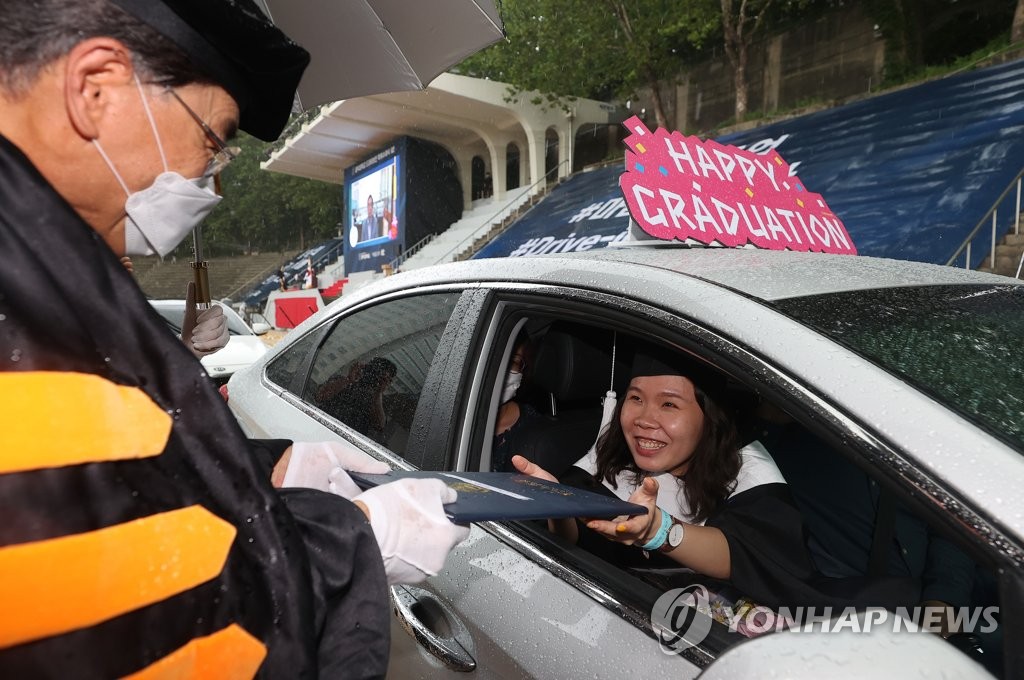 Drive-in graduation ceremony Drive-in graduation ceremony
