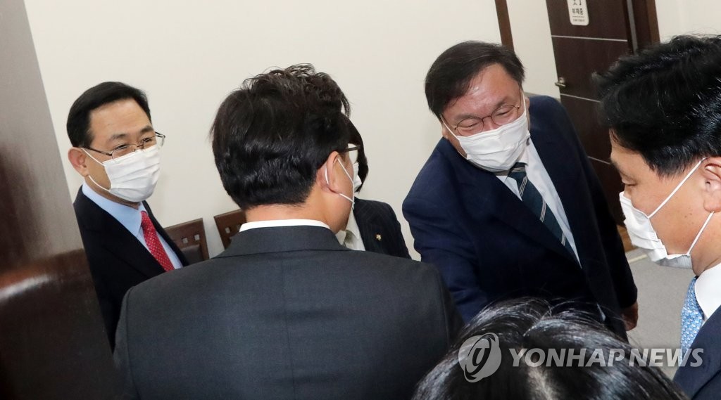 여야 원내대표 회동