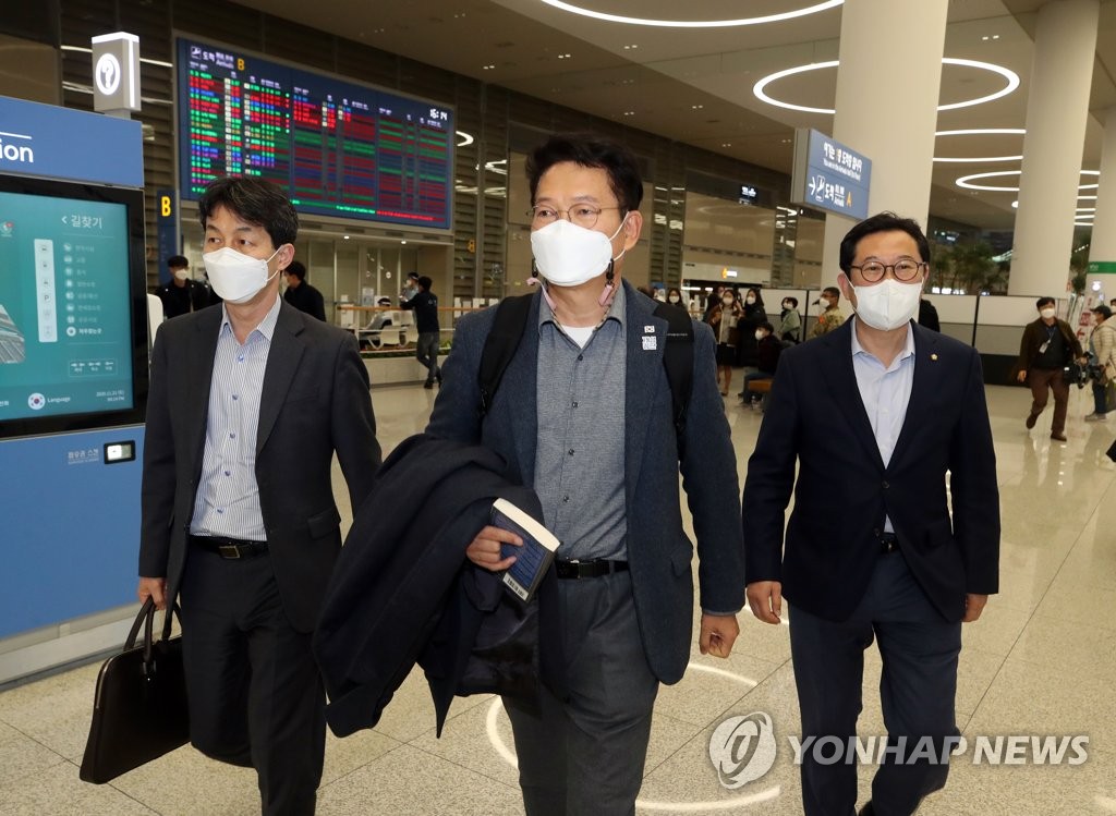 민주당 한반도 태스크포스 방미단 귀국
