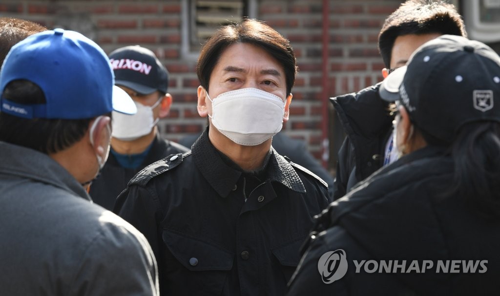 장위 15구역 방문한 국민의당 안철수 대표