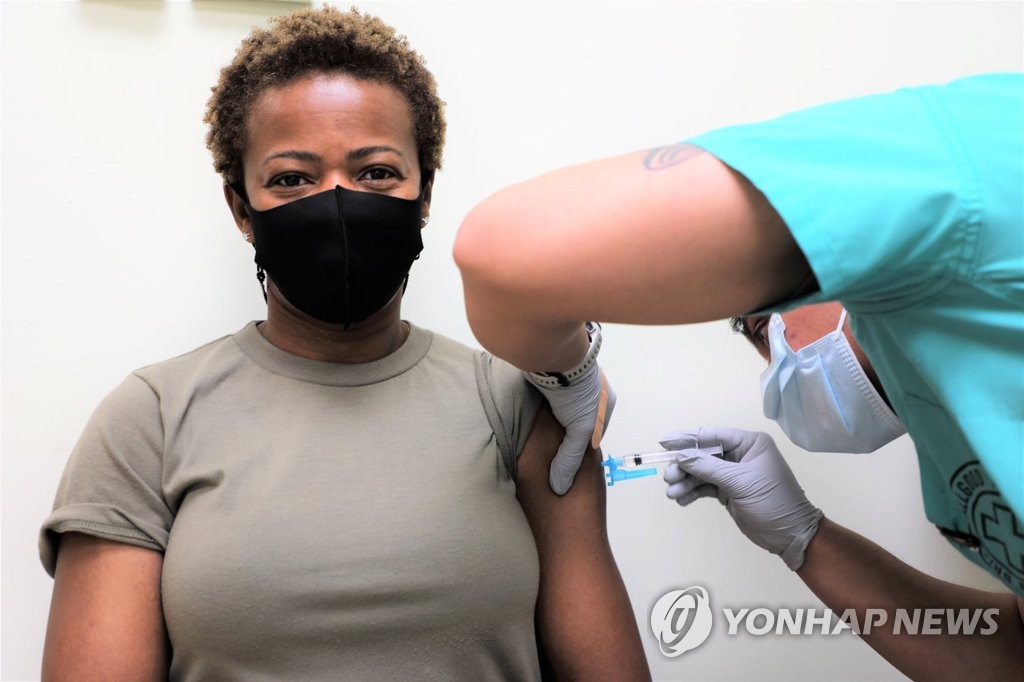 주한미군 내 얀센 1호 접종자