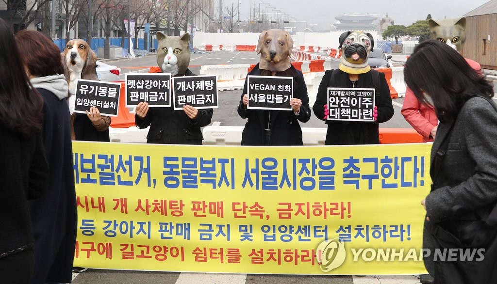 동물복지 서울시장 촉구하는 시민단체