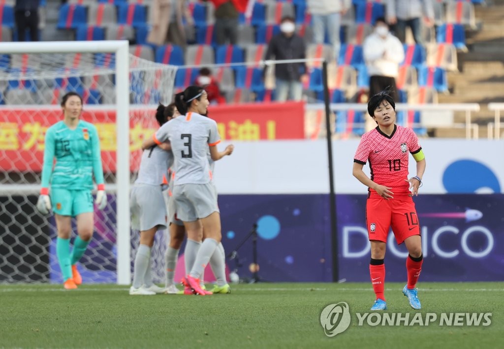 도쿄올림픽 여자축구 예선 PO 한국 2대1로 패배