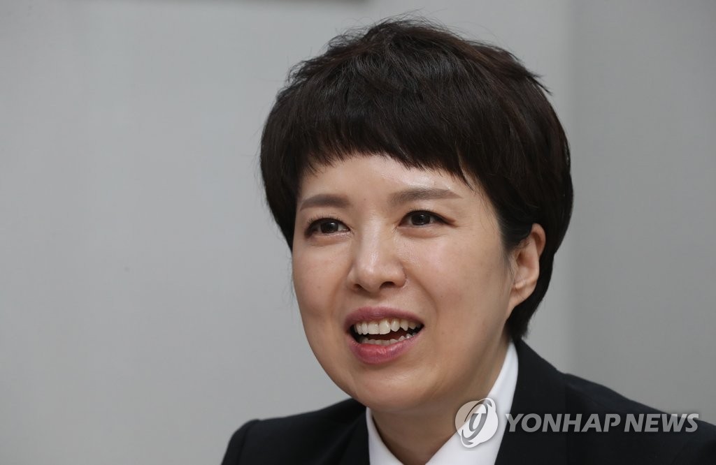 연합뉴스와 인터뷰하는 김은혜 의원