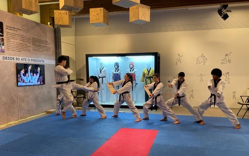 Exhibición de Taekwondo en Brasil