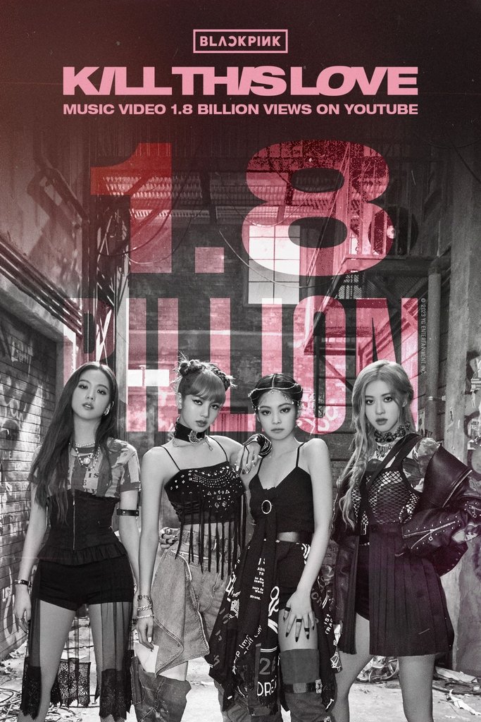 BLACKPINKのMV 再生18億回超え BLACKPINKのMV 再生18億回超え