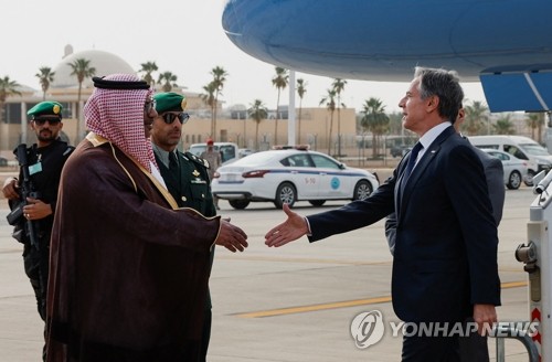 사우디 방문한 블링컨 美 국무장관