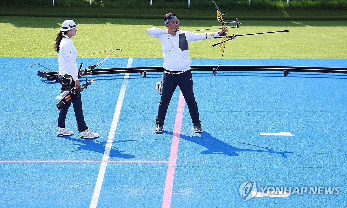 김우진, 금메달 과녁 조준