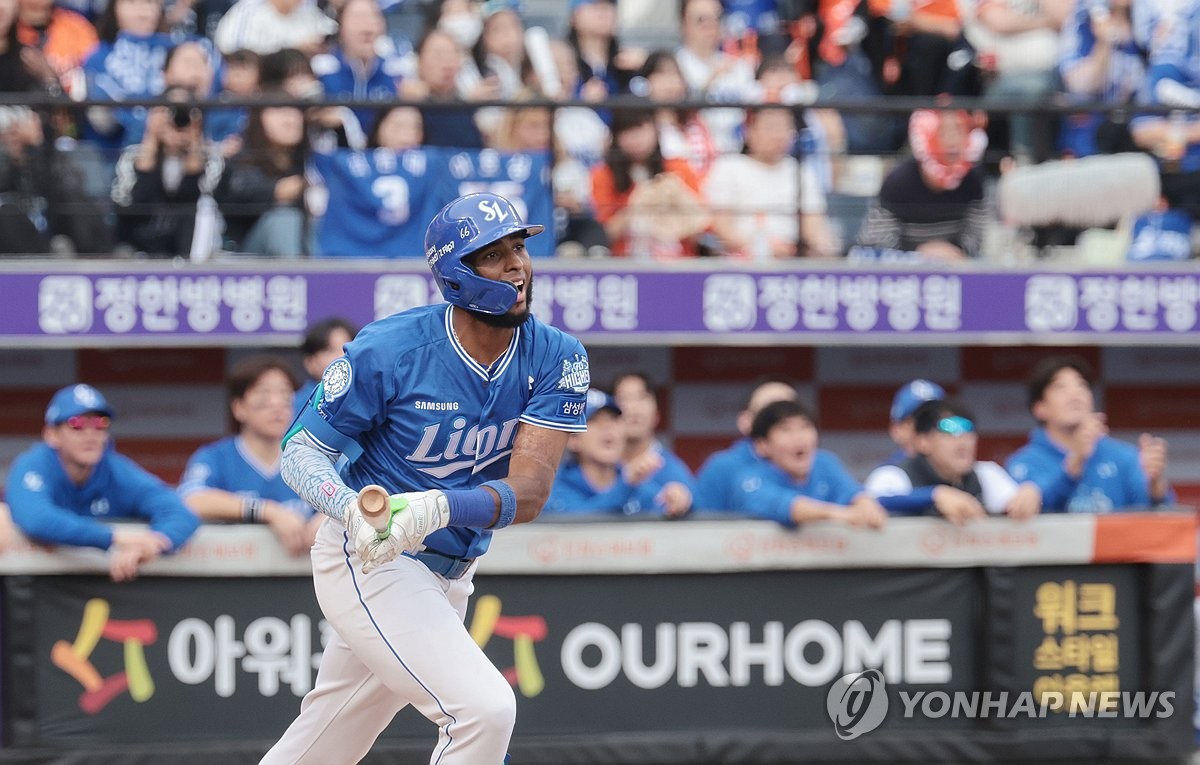 삼성 디아즈 '이번에도 1타점 2루타'