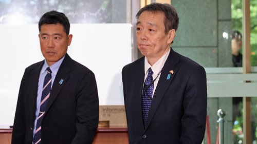 외교부 방문한 미즈시마 고이치 신임 주한 일본대사