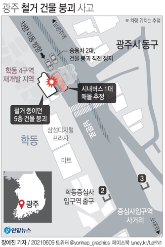 [그래픽] 광주 철거 건물 붕괴 사고
