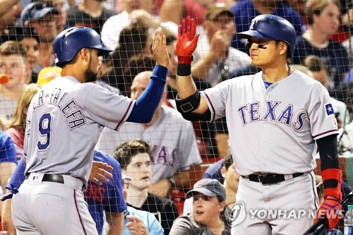 Rangers' Choo Shin-soo extends on-base streak to 48 games