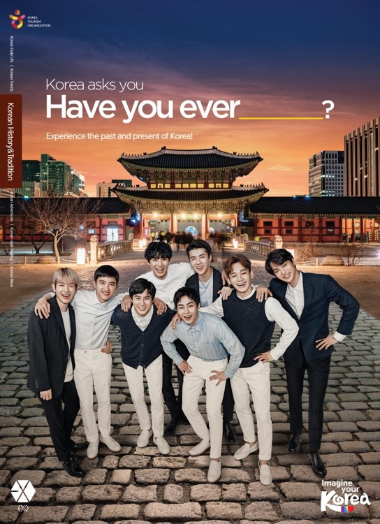 Boy band EXO tapped to promote S. Korean tourism