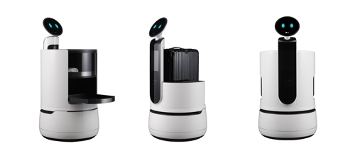 Shown in the picture released by LG Electronics Inc. on Nov. 4, 2018, are concept images of CLOi robots. (Yonhap)