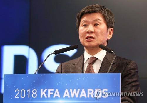 S. Korean football chief hopes nat'l team can open new year with Asian Cup title