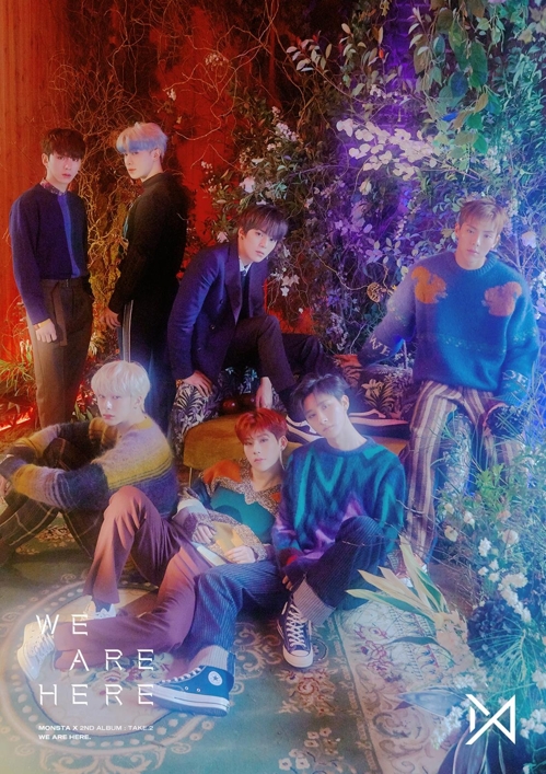 This image for Monsta X's new album, "We Are Here," was provided by Starship Entertainment. (Yonhap)