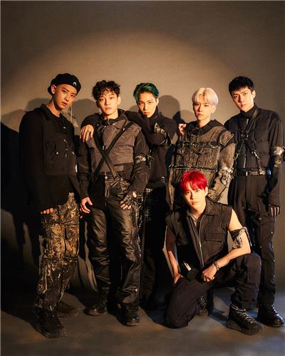 This teaser image for EXO's sixth full-length album, "Obsession," was provided by SM Entertainment. (Yonhap)