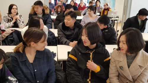 Students from N. Korea's top university take classes at German university