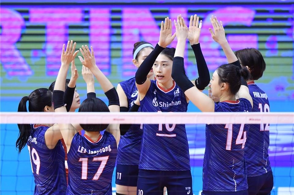 S. Korea beats Iran to secure semifinals berth at Olympic women's volleyball qualifying tournament