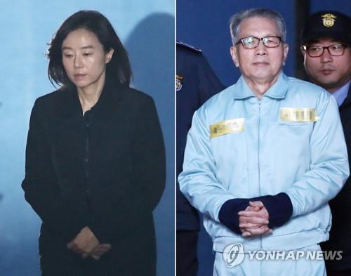 A file photo of former senior presidential aides Cho Yoon-sun (L) and Kim Ki-choon (R) (Yonhap)
