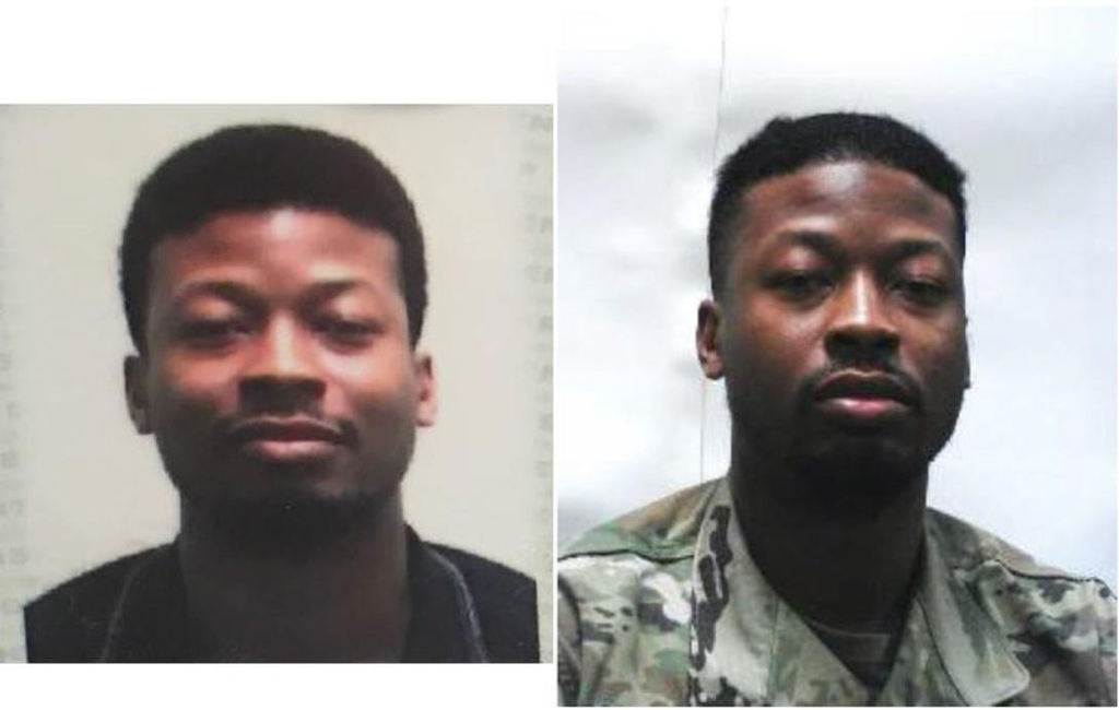 These combined photos, provided by the U.S. military's 51st Force Support Squadron, show Ssg. Tristin Jarvis who had been reported missing. The U.S. Forces Korea said he safely returned to his base on July 14, 2020. (PHOTO NOT FOR SALE) (Yonhap) 