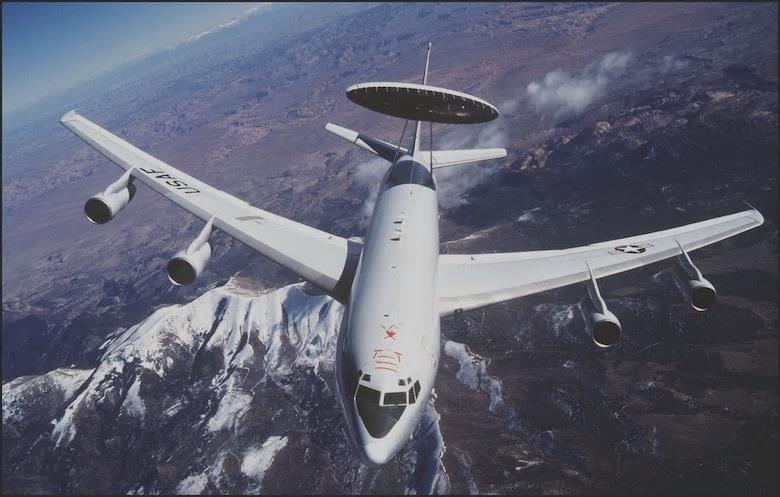 This photo downloaded from the U.S. Air Force website on Dec. 8, 2020, shows a E-3 Sentry aircraft. (PHOTO NOT FOR SALE) (Yonhap)