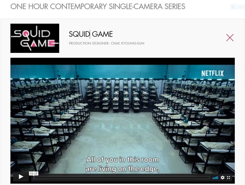 'Squid Game,' BTS music video nominated for U.S. ADG Awards