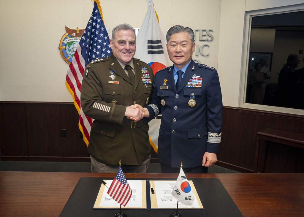 (LEAD) S. Korea, U.S. sign military document for war plan update