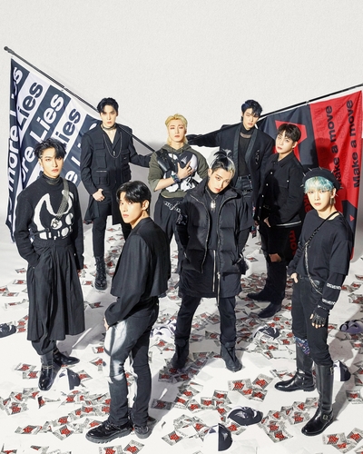 A photo of K-pop boy group Ateez, provided by KQ Entertainment (PHOTO NOT FOR SALE) (Yonhap)